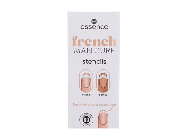 Essence French Manicure Stencils (W) 60ks, Manikúra 01 French Tips & Tricks