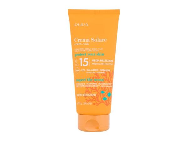 Pupa Sunscreen Cream (U) 200ml, Opaľovací prípravok na telo SPF15