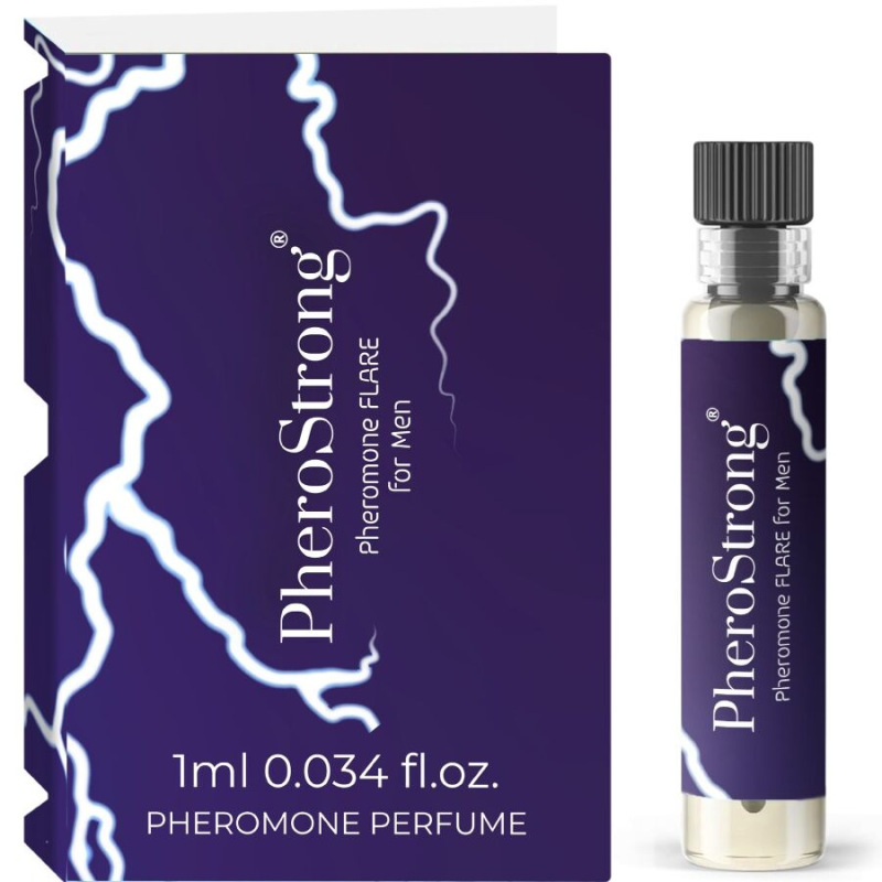 Pherostrong Perfume Pheromones Flare For Men 1 ml, Vzorka parfumu s feromónmi (M)