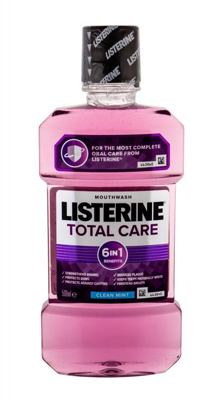 Listerine Total Care Clean Mint Mouthwash (U)  500ml, Ústna voda