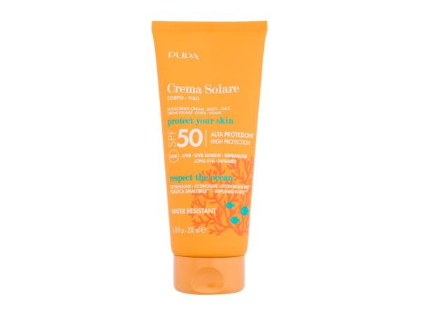 Pupa Sunscreen Cream (U) 200ml, Opaľovací prípravok na telo SPF50