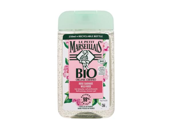 Le Petit Marseillais Bio Organic Certified Wild Rose Refreshing Shower Gel (U) 250ml, Sprchovací gél