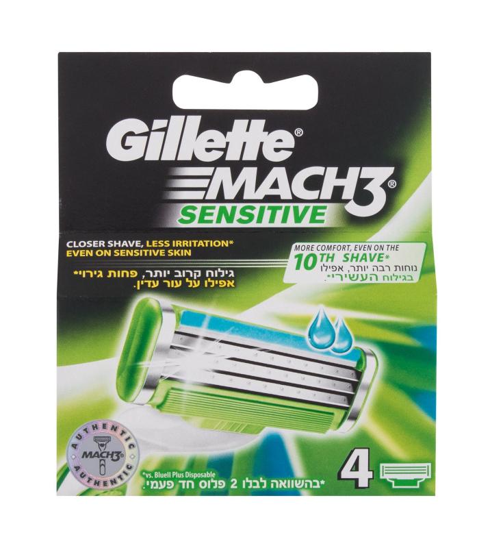 Gillette Mach3 Sensitive (M) 4ks, Náhradné ostrie