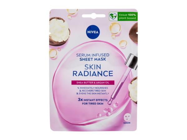 Nivea Skin Radiance Serum Infused Sheet Mask (W) 1ks, Pleťová maska