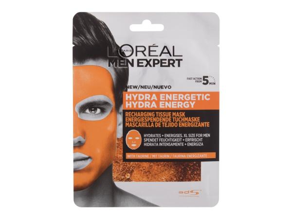 L'Oréal Paris Hydra Energetic Men Expert (M)  1ks, Pleťová maska