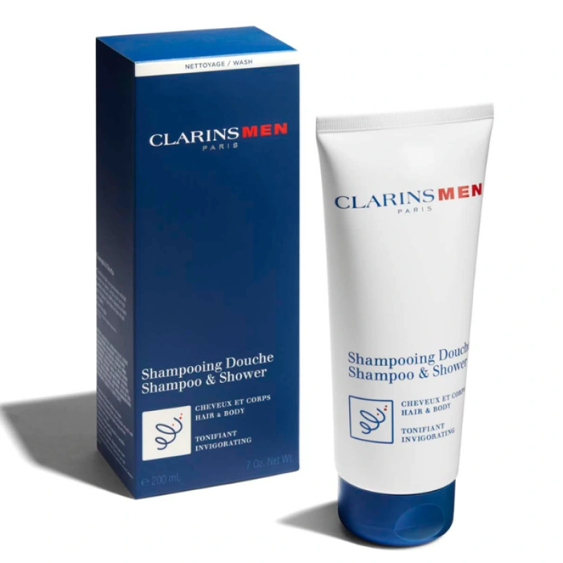 Clarins Men Shampoo & Shower (M) 200 ml, Šampón 1