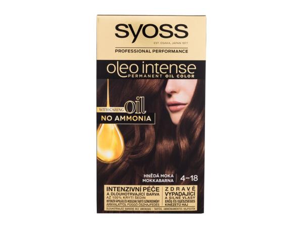 Syoss Oleo Intense Permanent Oil Color 4-18 Mokka Brown (W) 50ml, Farba na vlasy