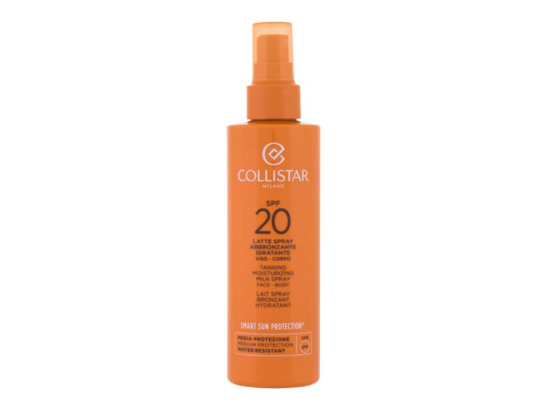 Collistar Smart Sun Protection Tanning Moisturizing Milk Spray (U) 200ml, Opaľovací prípravok na telo SPF20