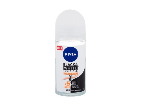 Nivea Black & White Invisible Ultimate Impact (W) 50ml, Antiperspirant 48H
