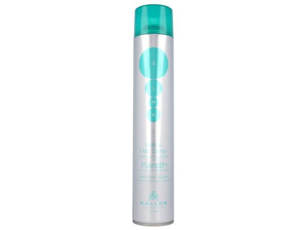 Kallos Cosmetics Hair Spray Extra Strong Hold With Keratin (W) 750ml, Lak na vlasy