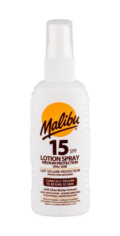 Malibu Lotion Spray (U) 100ml, Opaľovací prípravok na telo SPF15