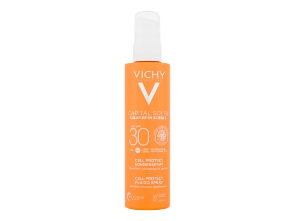 Vichy Capital Soleil Cell Protect Water Fluid Spray (U) 200ml, Opaľovací prípravok na telo SPF30