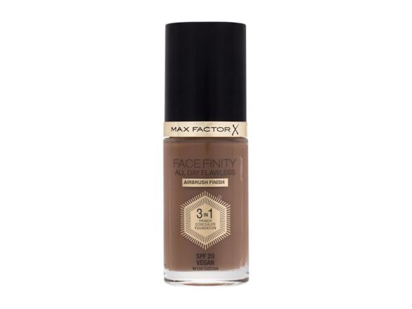 Max Factor Facefinity All Day Flawless W100 Cocoa (W) 30ml, Make-up SPF20