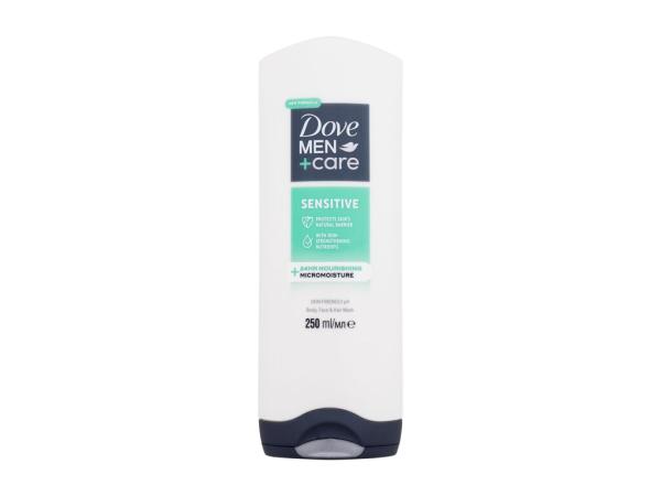 Dove Men + Care Sensitive (M) 250ml, Sprchovací gél