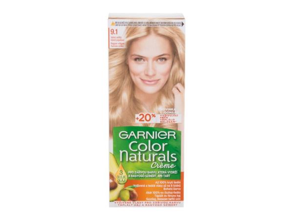 Garnier Color Naturals Créme 9,1 Natural Extra Light Ash Blond (W) 40ml, Farba na vlasy