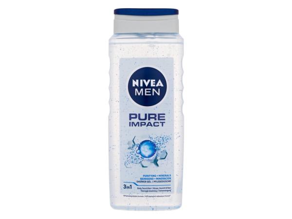 Nivea Men Pure Impact (M) 500ml, Sprchovací gél