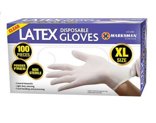 Jednorázové Latexové rukavice biele 100ks