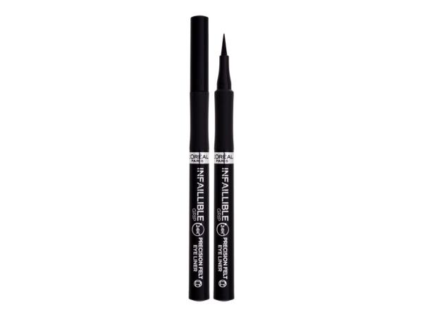 L'Oréal Paris Infaillible Grip 24H Precision Felt Eyeliner 01 Black (W) 1ml, Očná linka