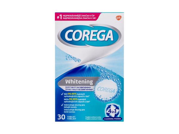 Corega Whitening Tabs (U)  30ks, Čistiace tablety a roztoky