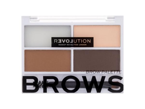 Revolution Relove Colour Cult Brows Medium (W) 3,2g, Set a paletka na obočie