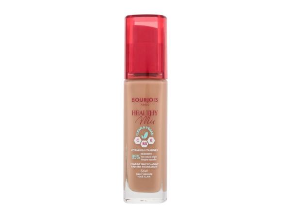 BOURJOIS Paris Healthy Mix Clean & Vegan Radiant Foundation 56W Light Bronze (W) 30ml, Make-up