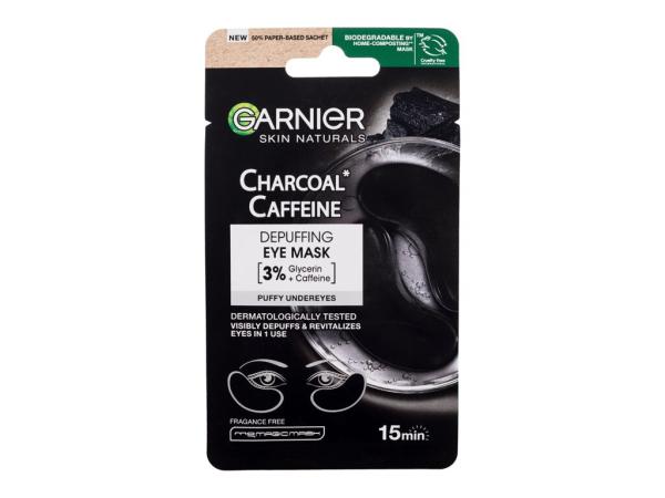 Garnier Charcoal Caffeine Depuffing Eye Mask Skin Naturals (W)  5g, Maska na oči