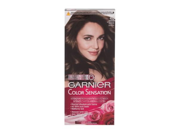 Garnier Color Sensation 4,0 Deep Brown (W) 40ml, Farba na vlasy
