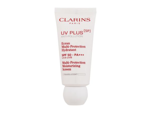 Clarins UV Plus 5P Multi-Protection Moisturizing Screen Translucent (W) 30ml, Denný pleťový krém SPF50