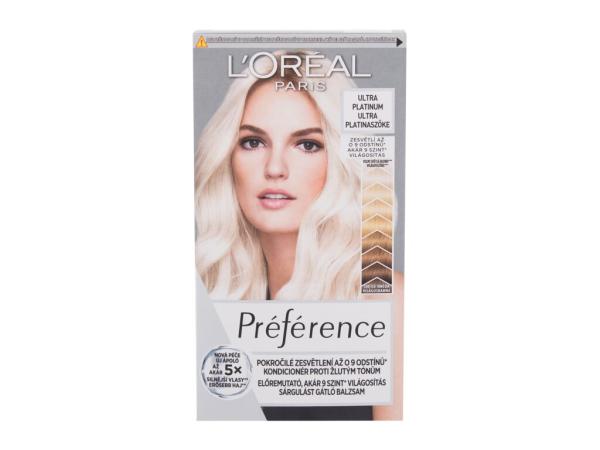 L'Oréal Paris Préférence Les Blondissimes Ultra Platinum (W) 60ml, Farba na vlasy
