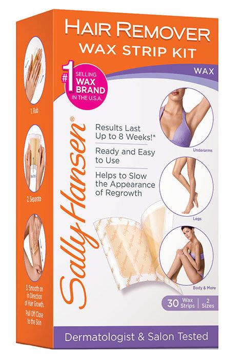 Sally Hansen Wax Hair Remover Wax Strip Kit For Body (W) 30ks, Depilačný prípravok