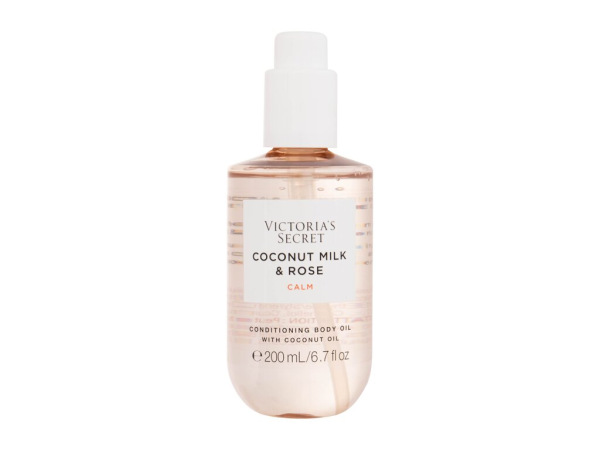 Victoria´s Secret Coconut Milk & Rose Calm Conditioning Body Oil (W) 200ml, Telový olej