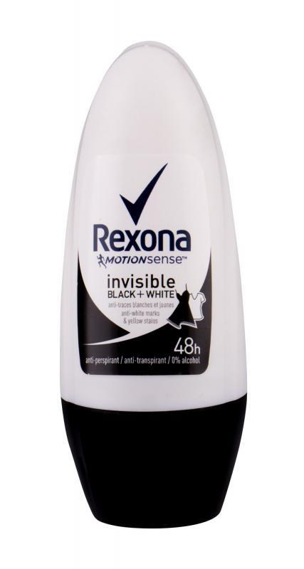 Rexona Invisible Black + White Motionsense (W) 50ml, Antiperspirant