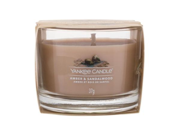 Yankee Candle Amber & Sandalwood (U) 37g, Vonná sviečka