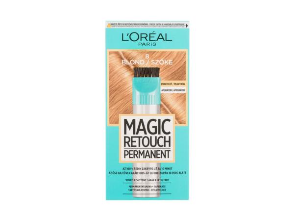 L'Oréal Paris Magic Retouch Permanent 8 Blond (W) 18ml, Farba na vlasy