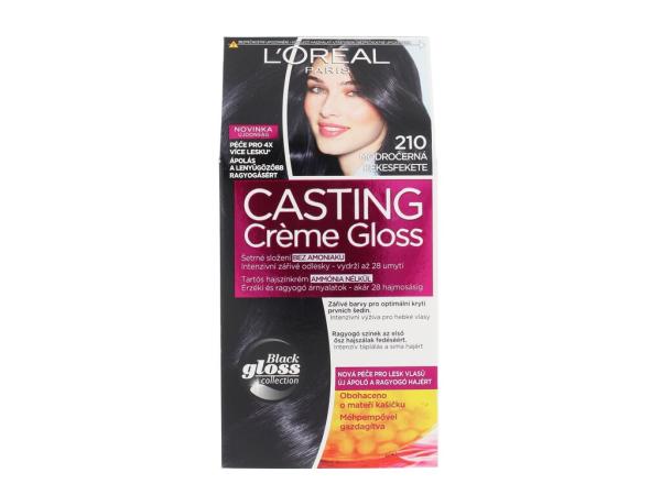 L'Oréal Paris Casting Creme Gloss 210 Blue Black (W) 48ml, Farba na vlasy
