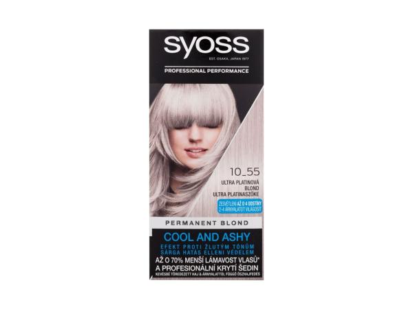 Syoss Permanent Coloration Permanent Blond 10-55 Ultra Platinum Blond (W) 50ml, Farba na vlasy