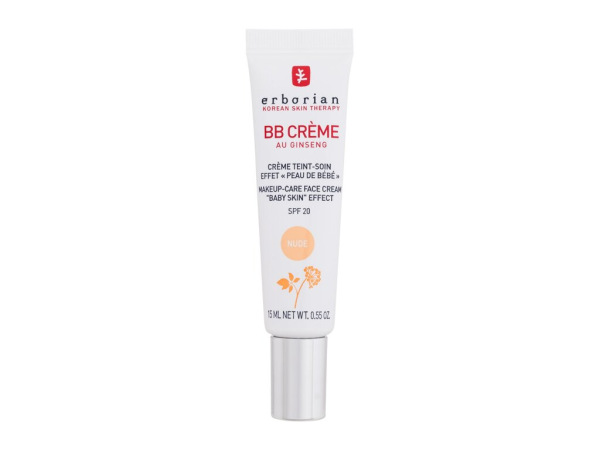Erborian BB Creme Makeup-Care Face Cream Nude (W) 15ml, BB krém SPF20