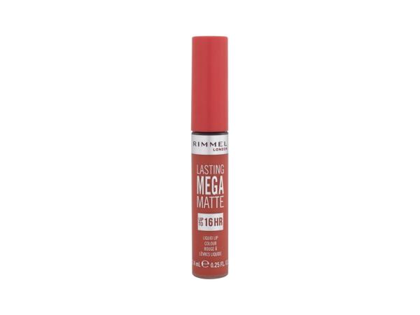 Rimmel London Lasting Mega Matte Liquid Lip Colour Scarlet Flames (W) 7,4ml, Rúž