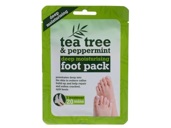 Xpel Tea Tree & Peppermint Deep Moisturising Foot Pack Tea Tree (W)  1ks, Maska na nohy