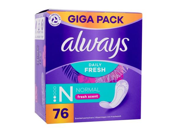 Always Daily Fresh Normal Fresh Scent (W) 76ks, Slipová vložka