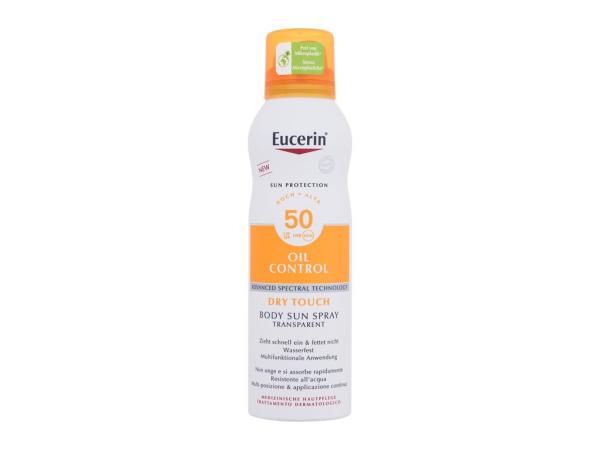 Eucerin Sun Oil Control Body Sun Spray Dry Touch (U) 200ml, Opaľovací prípravok na telo SPF50