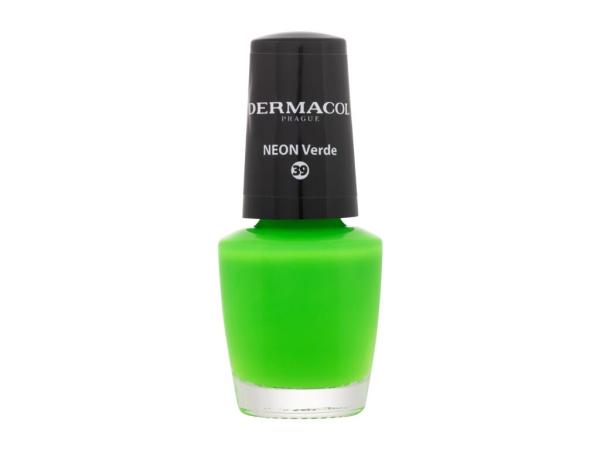 Dermacol Neon 39 Neon Verde (W) 5ml, Lak na nechty