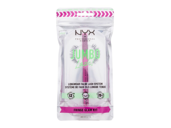 NYX Professional Makeup Jumbo Lash! (W) 1ks, Umelé mihalnice Longwear False Lash System Fringe Glam Kit