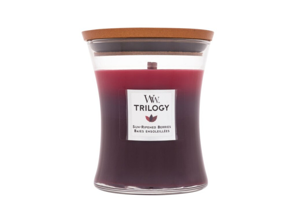 WoodWick Trilogy Sun Ripened Berries (U) 275g, Vonná sviečka