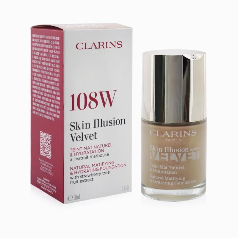 Clarins Skin Illusion Velvet 108W (W) 30ml, Make-up