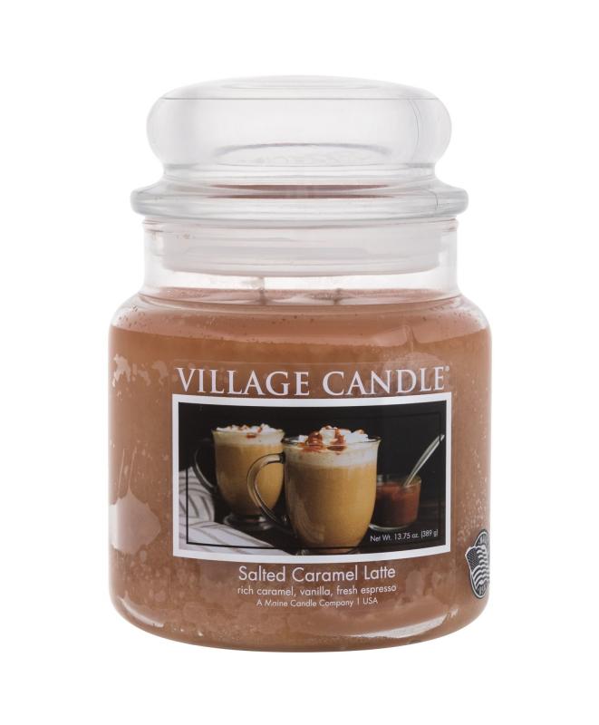 Village Candle Salted Caramel Latte (U)  389g, Vonná sviečka