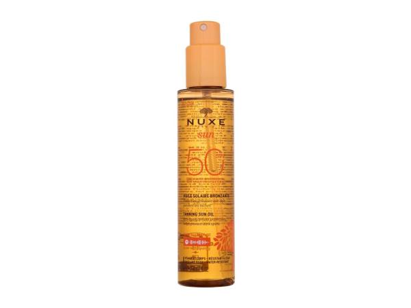 NUXE Sun Tanning Sun Oil (U) 150ml, Opaľovací prípravok na telo SPF50