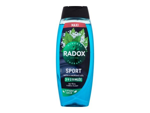 Radox Sport Mint And Sea Salt 3-in-1 Shower Gel (M) 450ml, Sprchovací gél