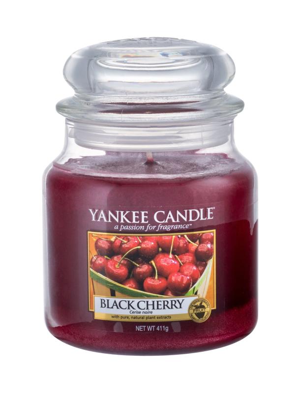 Yankee Candle Black Cherry (U)  411g, Vonná sviečka