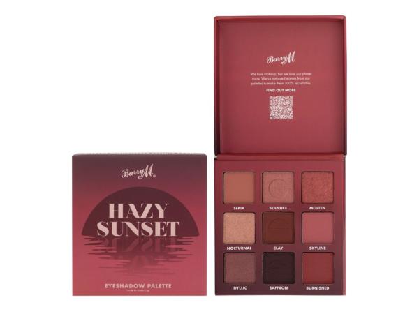 Barry M Hazy Sunset Eyeshadow Palette (W) 10,8g, Očný tieň